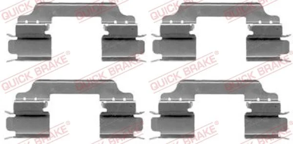 Priedų komplektas, diskinių stabdžių trinkelės QUICK BRAKE 109-1649