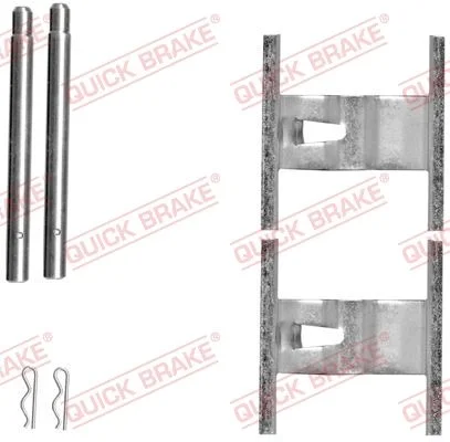 Priedų komplektas, diskinių stabdžių trinkelės QUICK BRAKE 109-1660