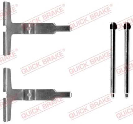 Priedų komplektas, diskinių stabdžių trinkelės QUICK BRAKE 109-1661
