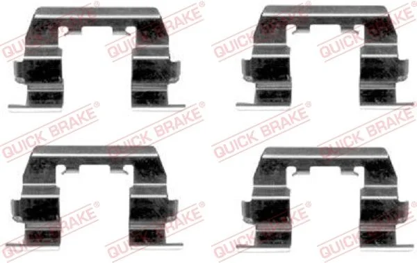 Priedų komplektas, diskinių stabdžių trinkelės QUICK BRAKE 109-1669