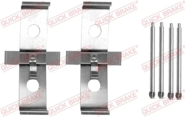 Priedų komplektas, diskinių stabdžių trinkelės QUICK BRAKE 109-1674