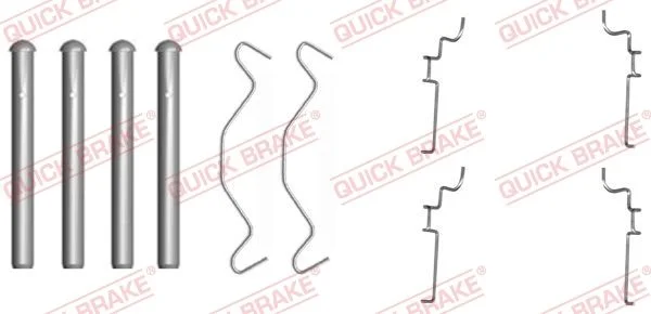 Priedų komplektas, diskinių stabdžių trinkelės QUICK BRAKE 109-1683