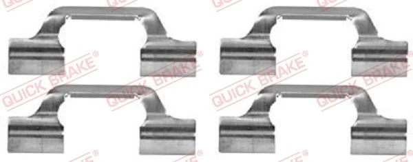 Priedų komplektas, diskinių stabdžių trinkelės QUICK BRAKE 109-1685