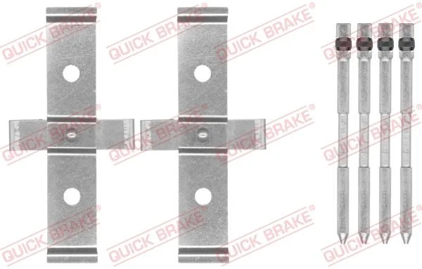 Priedų komplektas, diskinių stabdžių trinkelės QUICK BRAKE 109-1694
