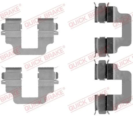 Priedų komplektas, diskinių stabdžių trinkelės QUICK BRAKE 109-1712