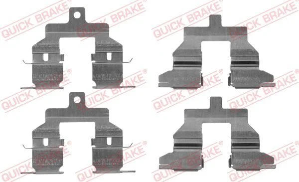 Priedų komplektas, diskinių stabdžių trinkelės QUICK BRAKE 109-1737