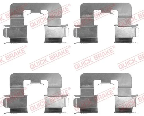 Priedų komplektas, diskinių stabdžių trinkelės QUICK BRAKE 109-1741