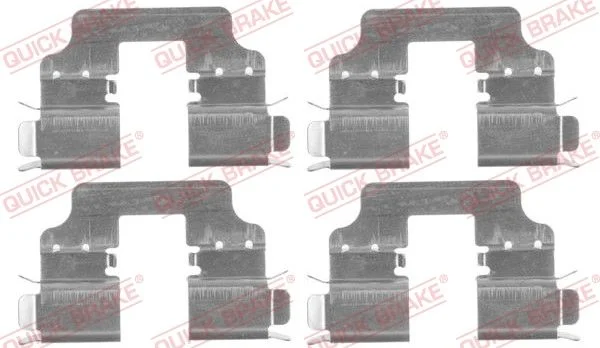 Priedų komplektas, diskinių stabdžių trinkelės QUICK BRAKE 109-1750