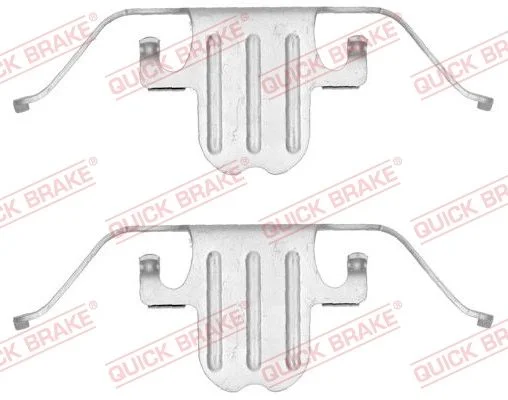 Priedų komplektas, diskinių stabdžių trinkelės QUICK BRAKE 109-1751