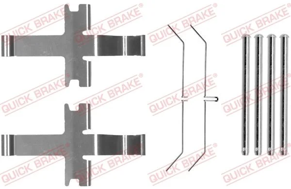 Priedų komplektas, diskinių stabdžių trinkelės QUICK BRAKE 109-1752