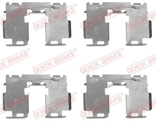 Priedų komplektas, diskinių stabdžių trinkelės QUICK BRAKE 109-1760