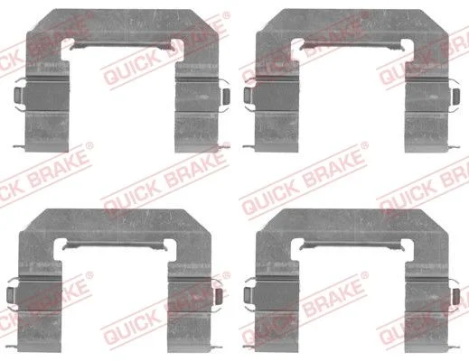 Priedų komplektas, diskinių stabdžių trinkelės QUICK BRAKE 109-1761