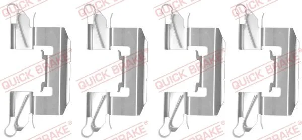 Priedų komplektas, diskinių stabdžių trinkelės QUICK BRAKE 109-1772