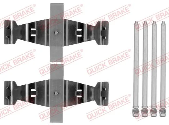 Priedų komplektas, diskinių stabdžių trinkelės QUICK BRAKE 109-1786