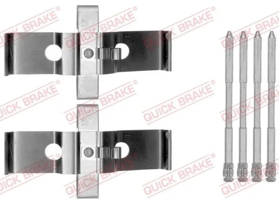 Priedų komplektas, diskinių stabdžių trinkelės QUICK BRAKE 109-1796