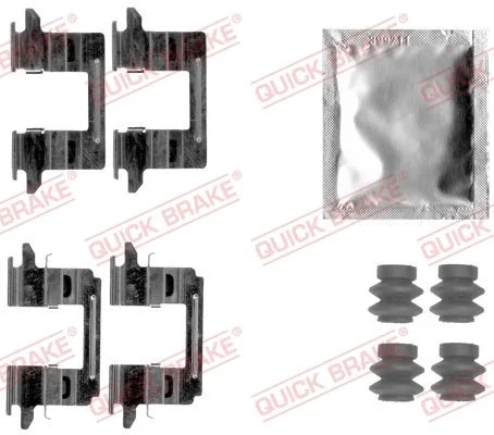 Priedų komplektas, diskinių stabdžių trinkelės QUICK BRAKE 109-1841