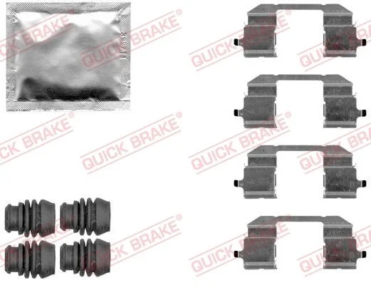 Priedų komplektas, diskinių stabdžių trinkelės QUICK BRAKE 109-1844
