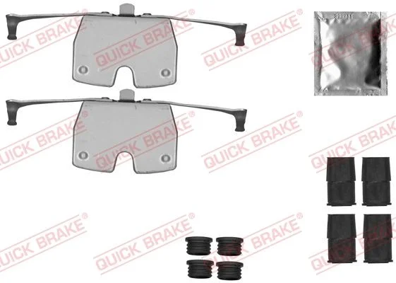 Priedų komplektas, diskinių stabdžių trinkelės QUICK BRAKE 109-1851
