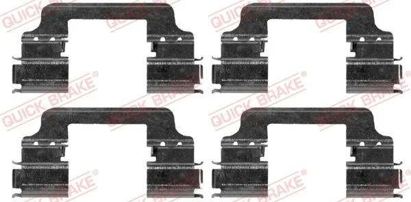 Priedų komplektas, diskinių stabdžių trinkelės QUICK BRAKE 109-1864