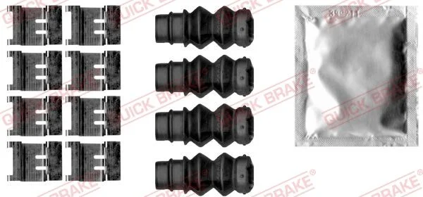 Priedų komplektas, diskinių stabdžių trinkelės QUICK BRAKE 109-1877