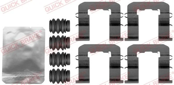Priedų komplektas, diskinių stabdžių trinkelės QUICK BRAKE 109-1893