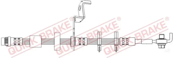 Stabdžių žarnelė QUICK BRAKE 50.725X