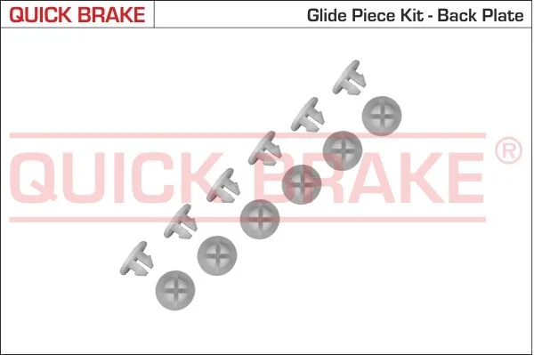 Priedų komplektas, stabdžių trinkelės QUICK BRAKE 6859K