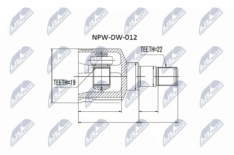 Joint Kit, drive shaft NTY NPW-DW-012