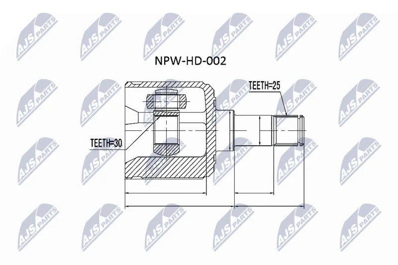 Joint Kit, drive shaft NTY NPW-HD-002
