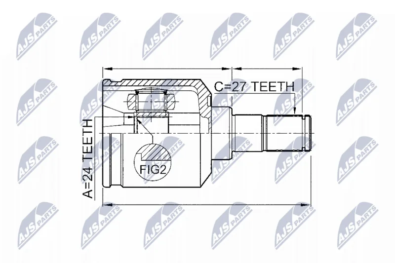 Joint Kit, drive shaft NTY NPW-KA-311