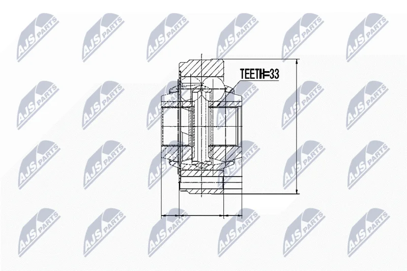 Joint Kit, drive shaft NTY NPW-WW-005