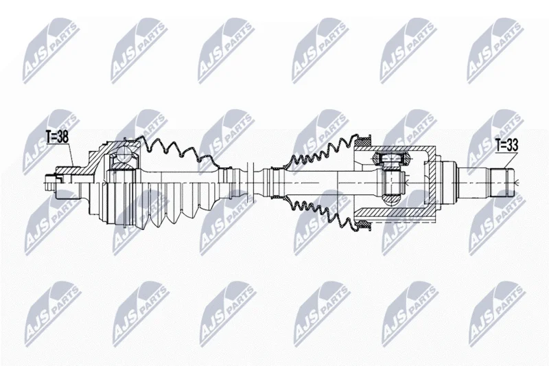 Drive Shaft NTY NPW-WW-227