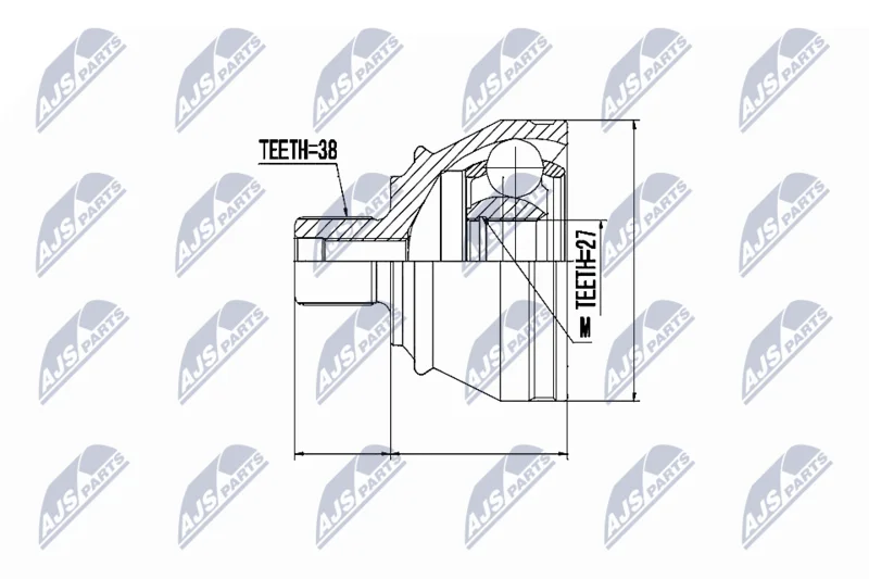 Joint Kit, drive shaft NTY NPZ-AU-050