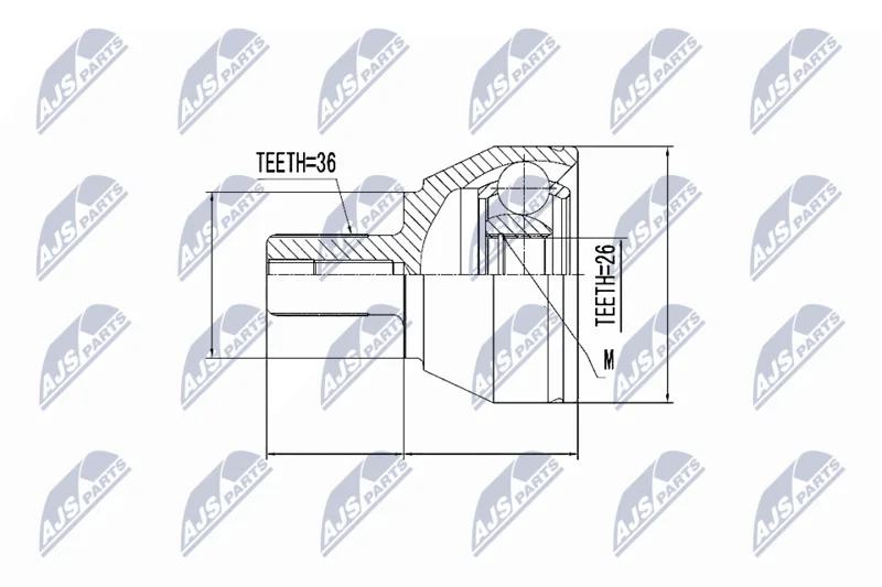 Joint Kit, drive shaft NTY NPZ-FR-027