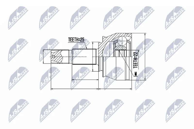 Joint Kit, drive shaft NTY NPZ-FT-032