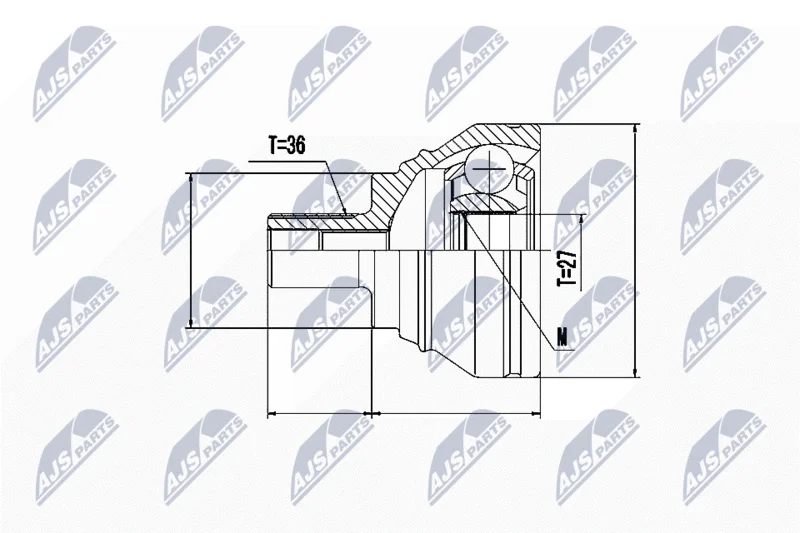 Joint Kit, drive shaft NTY NPZ-WW-019