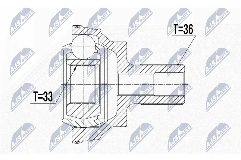 Joint Kit, drive shaft NTY NPZ-WW-043