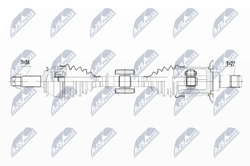 Hnací hriadeľ NTY NPW-BM-105