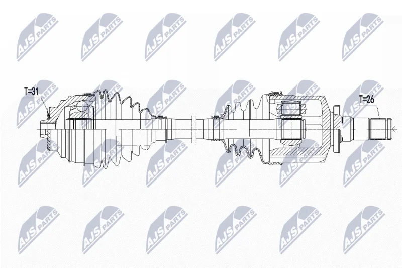 Drive Shaft NTY NPW-BM-139