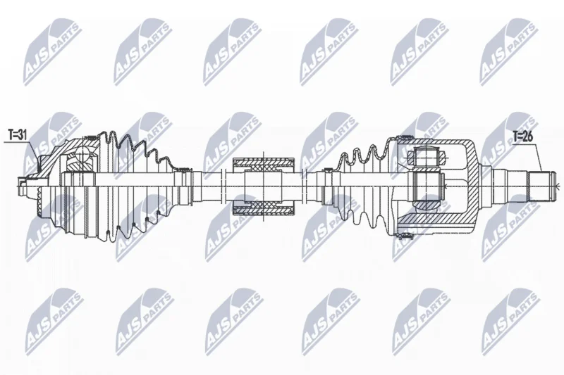 Drive Shaft NTY NPW-BM-187