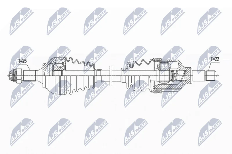 Hnací hriadeľ NTY NPW-CT-115