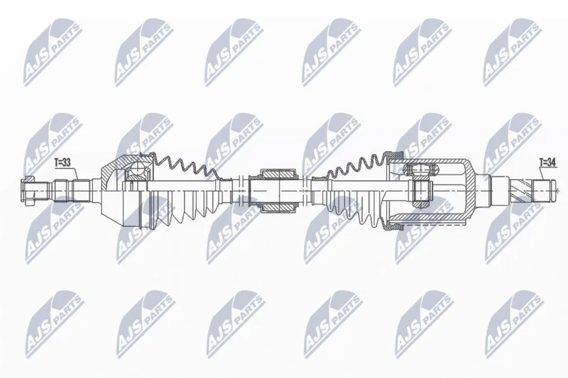Drive Shaft NTY NPW-DW-029