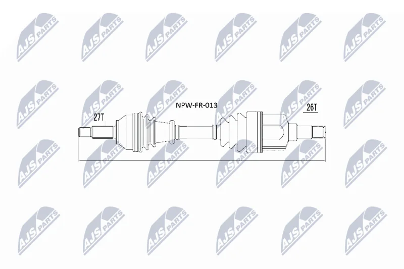 Hnací hriadeľ NTY NPW-FR-013
