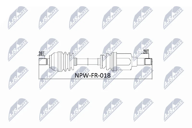 Drive Shaft NTY NPW-FR-018
