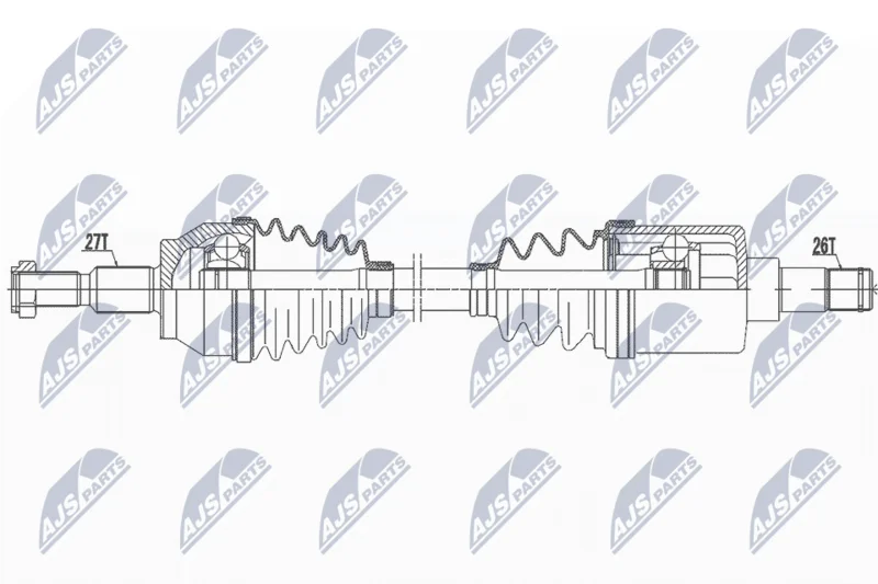 Hnací hriadeľ NTY NPW-FR-045