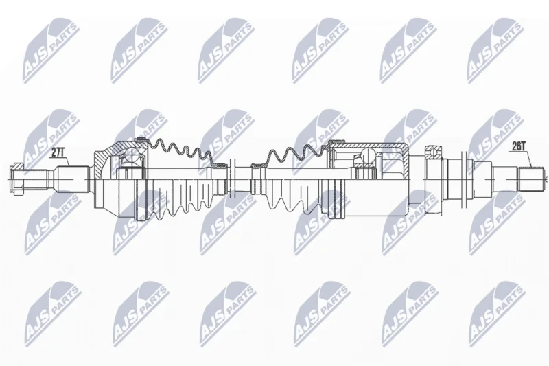 Hnací hriadeľ NTY NPW-FR-046