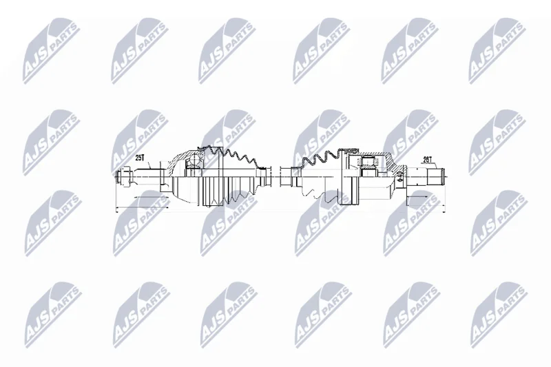 Hnací hriadeľ NTY NPW-FR-055