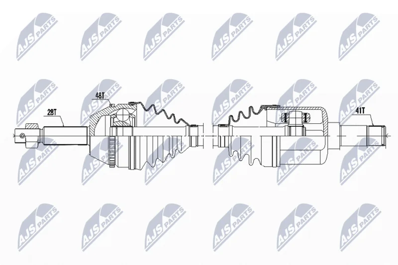 Drive Shaft NTY NPW-FR-062