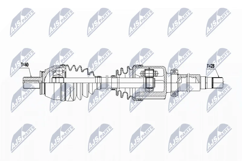 Drive Shaft NTY NPW-FR-086