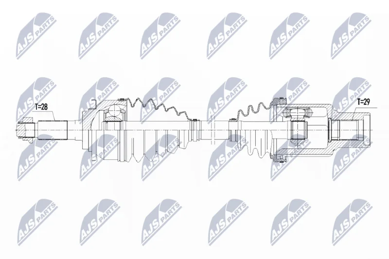 Drive Shaft NTY NPW-FR-090